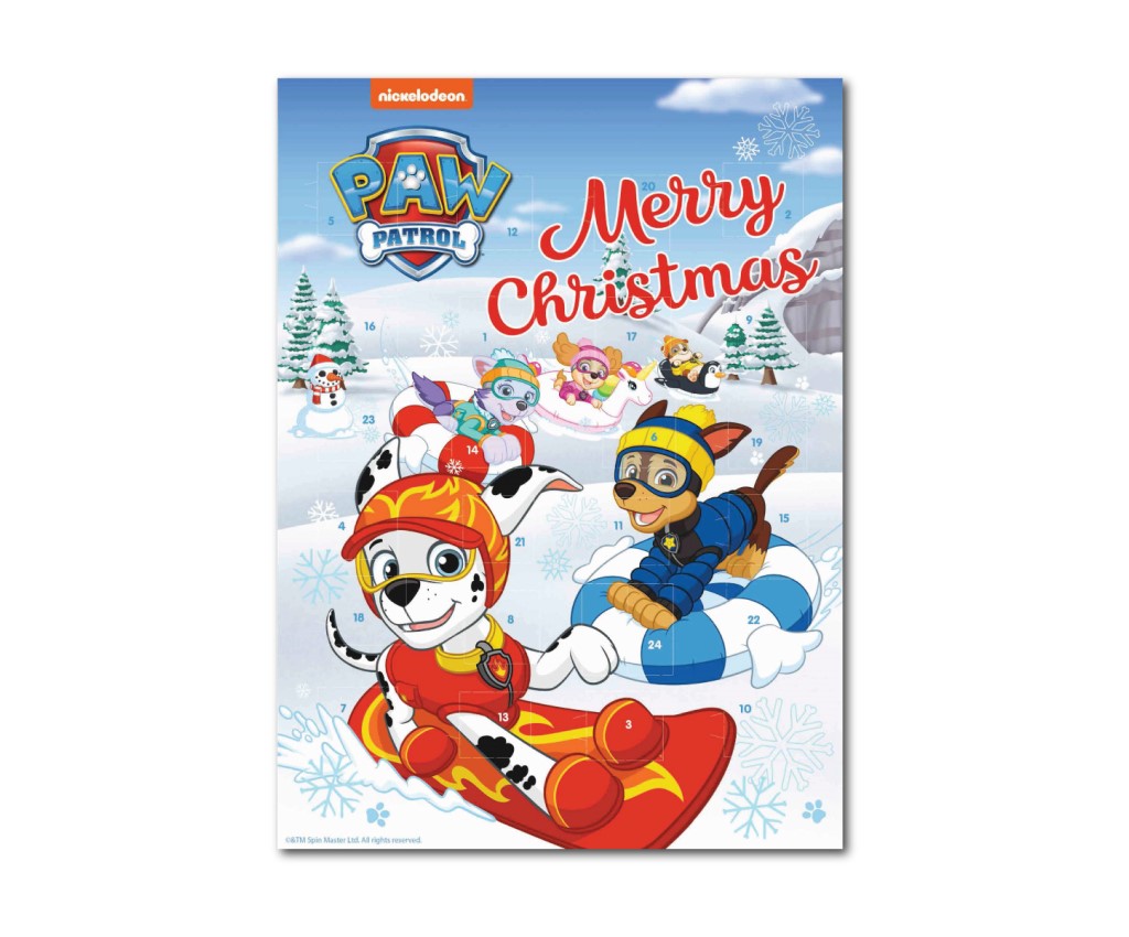 Paw Patrol Advent Calendar with Milk Chocolates 75g